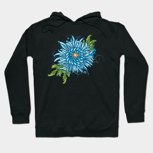 Blue chrysanthemum Hoodie